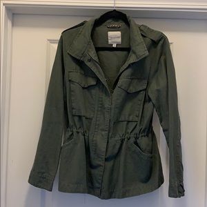 Thread and supply olive green utility coat